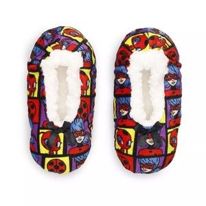 Girls Miraculous Tales of Ladybug & Cat Noir Fuzzy Babba Slipper Socks